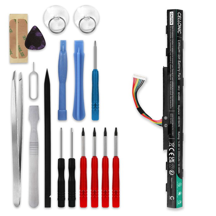 Acer Aspire E5-575G Batería 2200mAh 14.8V + Juego de herramientas de subtel