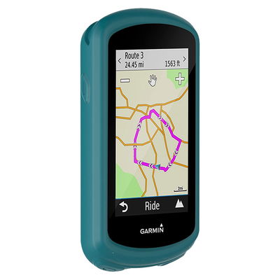subtel Funda Garmin Edge 1030 / Edge 1030 Plus, Funda de Silicone para dispositivos GPS bicicleta - Funda protectora en verde Back Cover Bumper Case Shockproof