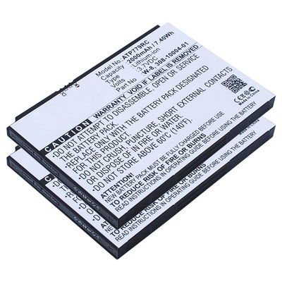 2x Batería para Netgear AirCard 810, 810S, 790S, 790, 779S, AC790S, AC779S, Fuse 779, NTGR779ABB W-7, -7a, -7b, -8a (2000mAh, 3.7V) de CELLONIC
