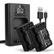 2x Battery 1600mAh+ Dual Charger