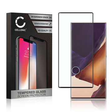 Protector pantalla móvil Samsung Galaxy Note 20 Ultra autoadhesivo de CELLONIC - Screen protector, (Calidad HD / 3D Full Cover / 0,33mm / 9H)