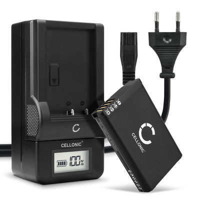 Batería Garmin 361-00053-00 / 361-00053-04 2200mAh + Cargador rápido con pantalla LCD - Batería ion litio para collares GPS para perros Garmin Alpha 200i, Alpha 100, GPS montaña Garmin Montana 600, 680t y GPS con cámara VIRB