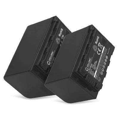 2x Batería para Panasonic HC-X1000, HC-X1500, HC-MDH3, AG-AC8, HC-X2000 VW-VBD78 CGA-D54S (4400mAh, 7.4V) de CELLONIC