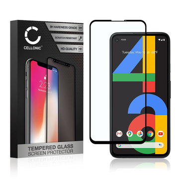 Protector pantalla móvil Google Pixel 4A 4G autoadhesivo de CELLONIC - Screen protector, (Calidad HD / 3D Full Cover / 0,33mm / 9H)