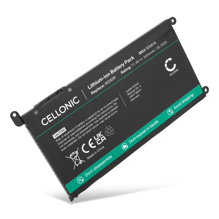 Dell P62F Batería 3400mAh 11.4V de subtel