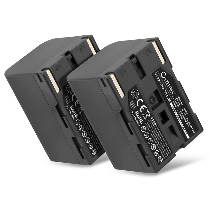 2x Batería para Samsung SB-L110 Bateria repuesto 3000mAh Accu