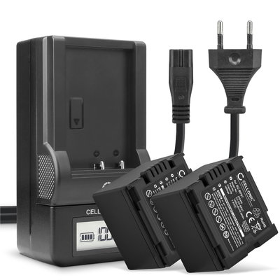 2x Bateria para cámaras Panasonic NV-GS27 GS320 GS500 GS400 GS180 GS60 - CGA-DU14 1440mAh + Cargador rápido CGA-DU06,CGA-DU07,CGA-DU12 Baterías recargables