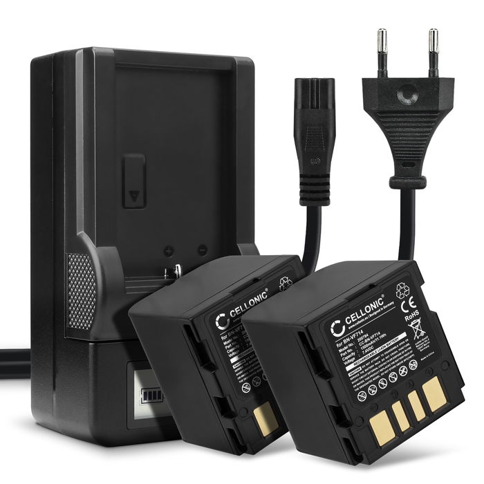 2x Batería para JVC GR-X5 Bateria repuesto 1500mAh Accu + Cargador