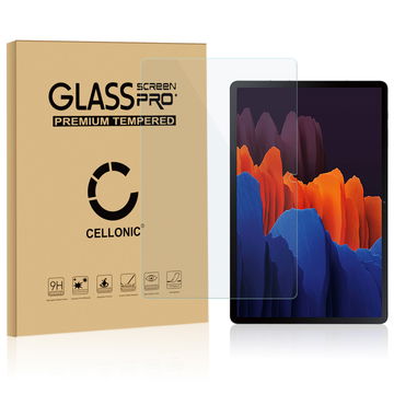 Protector de pantalla tablet Samsung Galaxy Tab S7 (SM-T870 / SM-T875) de CELLONIC - (Calidad HD / 2.5D / 0,33mm / 9H), Tablet Screen protector, Tempered glass, Cristal templado