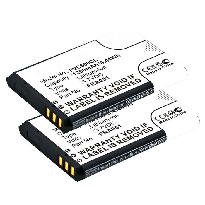 2x AVM Fritz!Fon C6 DECT Batería 1200mAh 3.7V de subtel