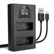 Cargador doble BC-DC15 BC-DC15-E + Cable USB