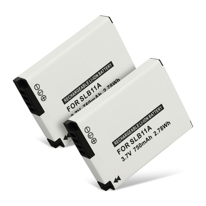 2x Batería para Samsung L210 Bateria repuesto 750mAh Accu
