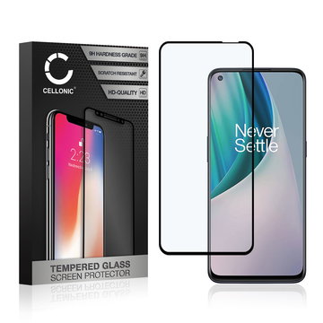 Protector pantalla móvil OnePlus Nord N10 5G autoadhesivo de CELLONIC - Screen protector, (Calidad HD / 3D Full Cover / 0,33mm / 9H)