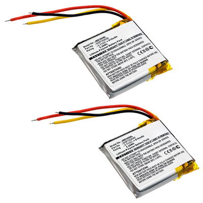 2x Bateria JBL GSP753030 610mAh - GSP753030, Bater&iacute;a larga duraci&oacute;n para auriculares JBL E45BT, Everest Elite 300