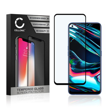Protector pantalla móvil Realme 7 Pro autoadhesivo de CELLONIC - Screen protector, (Calidad HD / 3D Full Cover / 0,33mm / 9H)