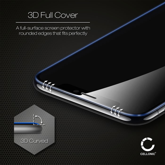 Samsung Galaxy S21 Plus (SM-G996) Screen Protector - 9H Tempered Glass 3D Full Cover by CELLONIC
