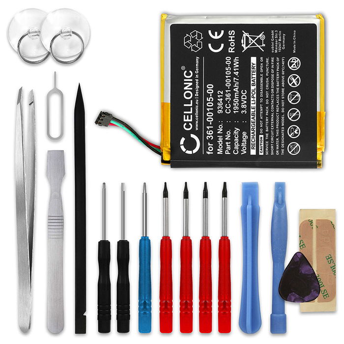 Garmin Edge 1030 Battery + Tool-kit 1950mAh from CELLONIC