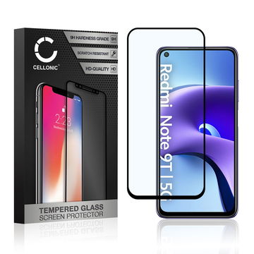 Protector pantalla móvil Xiaomi Redmi Note 9T 5G autoadhesivo de CELLONIC - Screen protector, (Calidad HD / 3D Full Cover / 0,33mm / 9H)