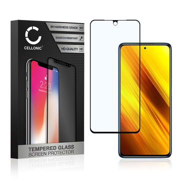 Protector pantalla móvil POCO X3 NFC autoadhesivo de CELLONIC - Screen protector, (Calidad HD / 3D Full Cover / 0,33mm / 9H)