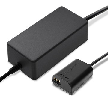Fuente de alimentación para Panasonic Lumix DC-GH5 II DC-S5 G9 GH5 GH5S – Adaptador de CA (DMW-AC8) (Cable de Carga deca 3m – 8.4V, 2A, 16.8W) () de CELLONIC