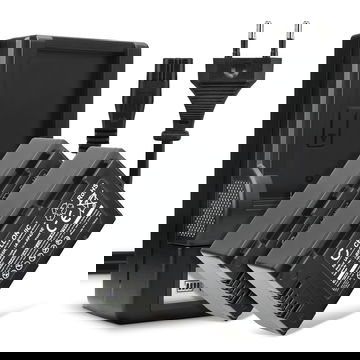 2x Bateria para cámaras Samsung HMX-F90 -F80 -F900 -F800 HMX-H200 -H400 -H300 SMX-F40, SMX-F700 - IA-BP105R IA-BP210E IA-BP420E 1800mAh + Cargador rápido Baterías recargables