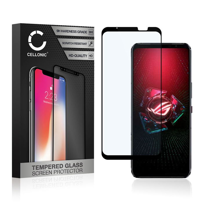 Protector pantalla móvil ASUS ROG Phone 5 / 5s / 5s Pro autoadhesivo de CELLONIC - Screen protector, (Calidad HD / 3D Full Cover / 0,33mm / 9H)