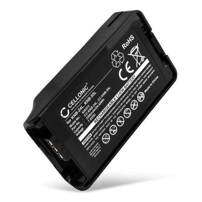 CELLONIC Batería para Kenwood NX3320, NX3220, NX3300, TK-3160, NX3200, NX-220, NX-320, NX-3220 7.4V 3300mAh Ion de litio de CELLONIC