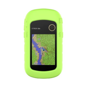 subtel Funda Garmin eTrex 10 eTrex 20 eTrex 20x eTrex 22x eTrex 30 eTrex 30x eTrex 32x, Funda de Silicone para dispositivos GPS bicicleta - Funda protectora en verde Back Cover Bumper Case Shockproof