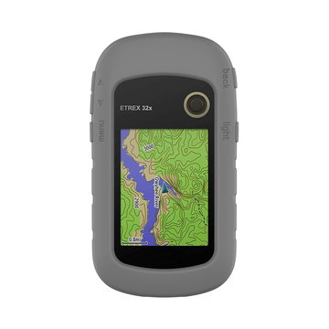 subtel Funda Garmin eTrex 10 eTrex 20 eTrex 20x eTrex 22x eTrex 30 eTrex 30x eTrex 32x, Funda de Silicone para dispositivos GPS bicicleta - Funda protectora en gris Back Cover Bumper Case Shockproof