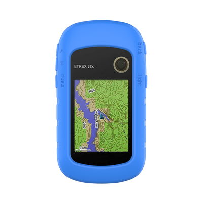 subtel Funda Garmin eTrex 10 eTrex 20 eTrex 20x eTrex 22x eTrex 30 eTrex 30x eTrex 32x, Funda de Silicone para dispositivos GPS bicicleta - Funda protectora en Azul Back Cover Bumper Case Shockproof