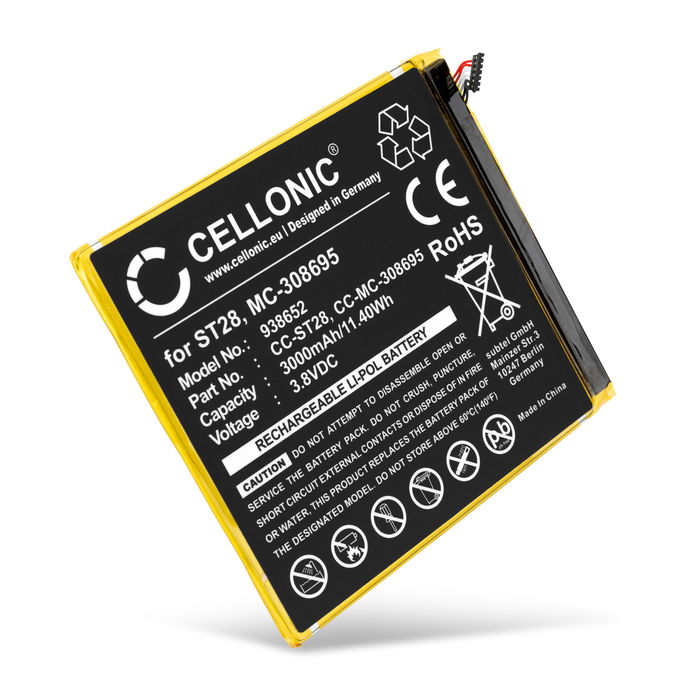 Bateria Amazon MC-308695, 58-000255, ST28 gran capacidad 3000mAh - MC-308695, 58-000255, ST28, Batería recargable para tablets Amazon Kindle Fire 7 2019, M8S26G