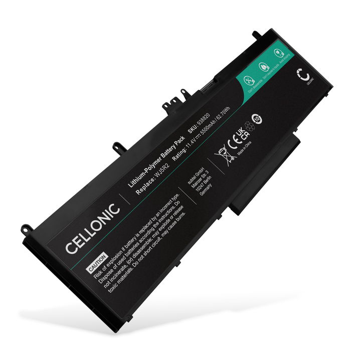 Batería Dell para ordenador portátil Dell Latitude E5570, Precision 3510, 3510 Workstation, WJ5R2, 4F5YV 5500mAh 11.4V  de subtel