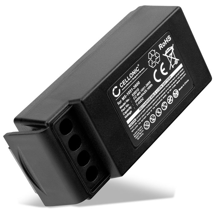 Batería para Cavotec M9-1051-3600 EX MC-3 MC-3000 (Version 2) 3400mAh 7.4V de CELLONIC
