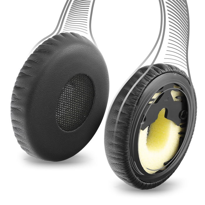 Almohadillas de goma espuma para auriculares Bose On-Ear (OE1) QuietComfort 3 (QC3) de subtel, Almohadillas para cascos negras, Headphone ear pads, Repuesto auriculares