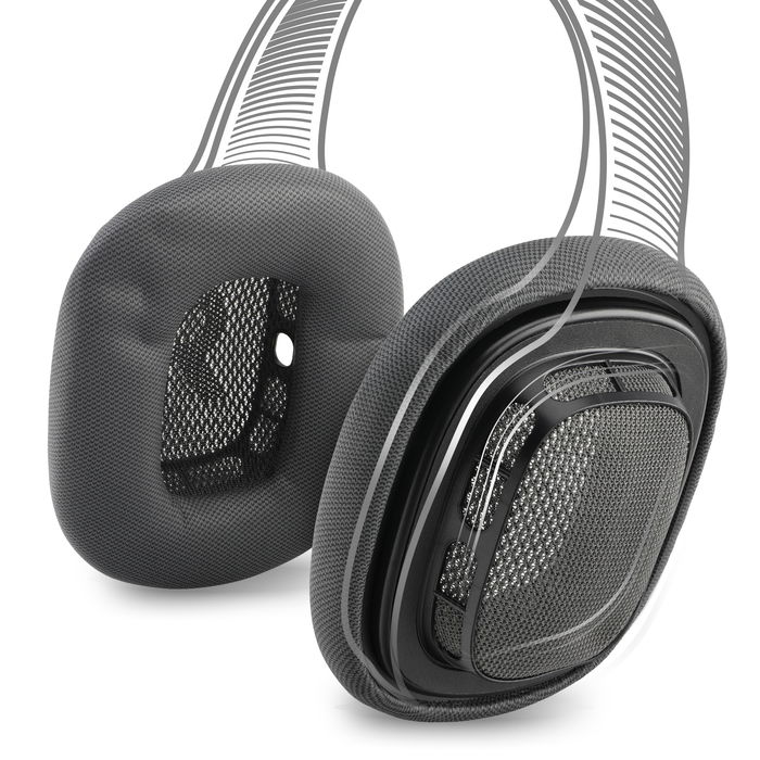 Almohadillas de goma espuma para auriculares Apple Airpods Max de subtel, Almohadillas para cascos negras, Headphone ear pads, Repuesto auriculares