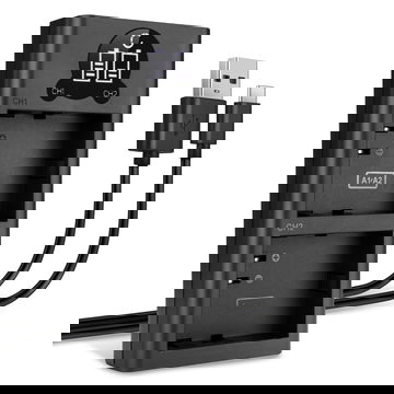 USB Dual Charger A-2 for A-1 - Dual charger for Arlo Pro 2, Arlo Pro, Arlo Go (VMA4410 / VML4030) camera batteries, charging cable, power supply