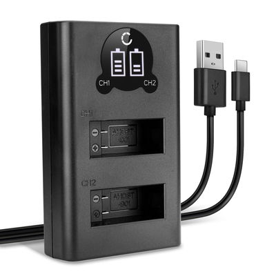 Cargador doble USB (AHDBT-901) para GoPro Hero 9, Hero 10, Hero 11 + 1m + Cable USB de CELLONIC