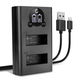 Cargador doble AHDBT-901 + Cable USB