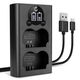Cargador doble NP-W235 + Cable USB