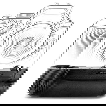 Empuñadura cámaras MB-D16 para Nikon D750 - Empuñadura vertical con disparador y compartimento para baterías EN-EL15 de CELLONIC