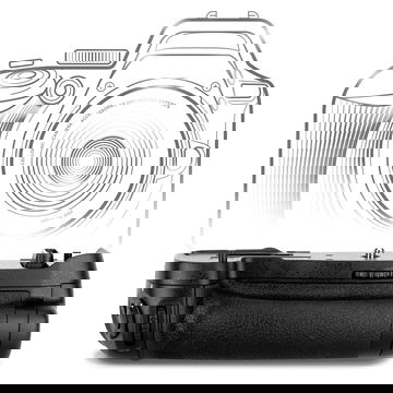 Empuñadura cámaras MB-D17 para Nikon D500 - Empuñadura vertical con disparador y compartimento para baterías EN-EL15 de CELLONIC