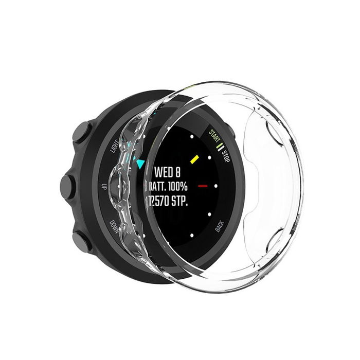 subtel Funda smartwatch para Garmin Forerunner 45, Funda de TPU para relojes inteligentes - Funda protectora en Transparente Back Cover Bumper Case Shockproof