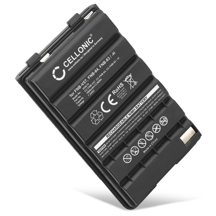 Yaesu VX-417 Batería 1800mAh 7.2V de CELLONIC