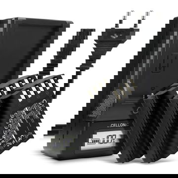 2x Batería para Panasonic Lumix G9 GH5 II GH5S DC-GH5 II DC-GH6 DC-S5 II DC-S5 IIX DC-G9 II DMW-BLK22 (2250mAh, 7.4V) + Cargador de CELLONIC