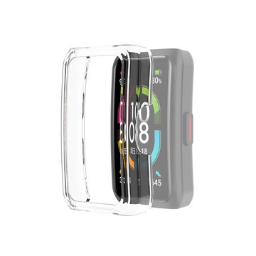 subtel Funda smartwatch para Huawei Honor Band 6, Funda de TPU para relojes inteligentes - Funda protectora en Transparente Back Cover Bumper Case Shockproof