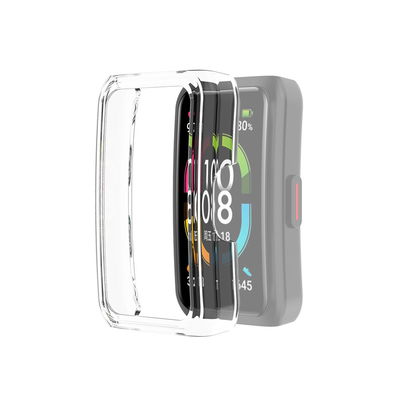subtel Funda smartwatch para Huawei Honor Band 6, Funda de TPU para relojes inteligentes - Funda protectora en Transparente Back Cover Bumper Case Shockproof