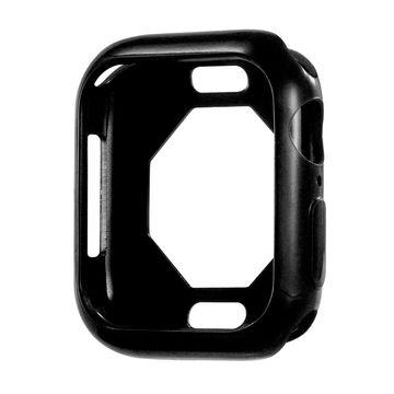 subtel Funda smartwatch para Apple Watch 7 - 45mm, Funda de TPU para relojes inteligentes - Funda protectora en negro Back Cover Bumper Case Shockproof