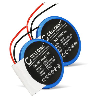2x Bateria Garmin 361-00047-00 361-00064-00 200mAh - , Batería larga duración para smartwatch Garmin Forerunner 210, 110, S1 / Approach S4, S3, S2, S1