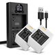 2x Batería 2000mAh + Cargador Doble