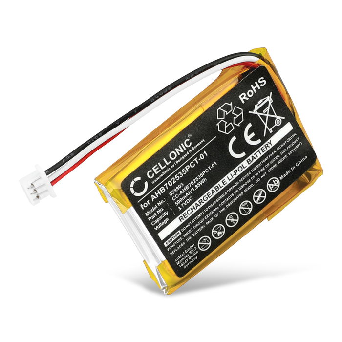 Sennheiser Momentum True Wireless 2 Charging Case Batería 500mAh 3.7v de CELLONIC